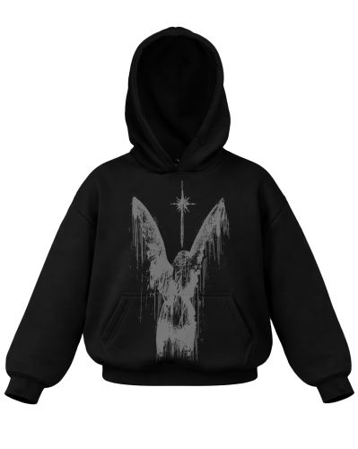 BLUZA 320GSM z miśkiem czarna 2.png