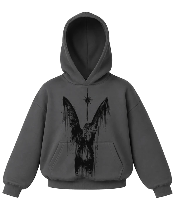 BLUZA 320GSM z miśkiem szara 2.png