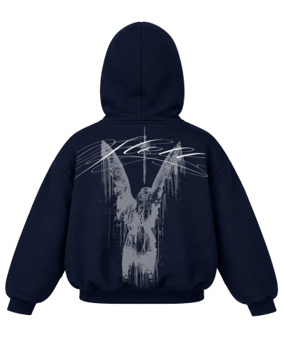 BLUZA 320GSM z miśkiem granat tył zip.png