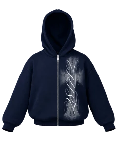 HELL ZIP HOODIE (navy blue)