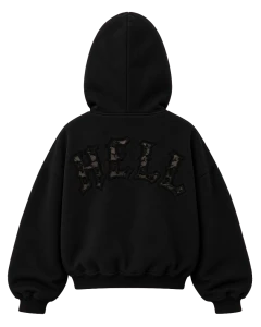 HELL LACE HOODIE - transparent (black)
