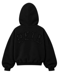HELL LACE HOODIE - lining (black)