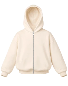 HELL ZIP HOODIE - blank front (coco)